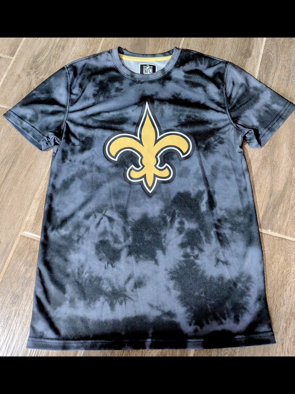Black & Gold New Orleans Saints Tie Dye Tee